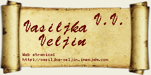 Vasiljka Veljin vizit kartica